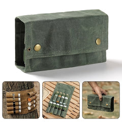 Canvas Waterproof Seasoning Bottle Storage Bag for Camping Hiking
