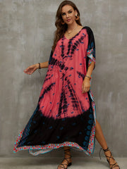  Tie Dye Boho Cover Up Dress