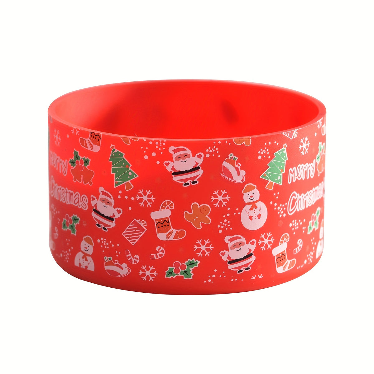 Christmas Silicone Cup Sleeve for 30oz 40oz Tumbler Non-slip Cup Bottom Cover