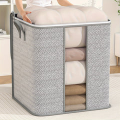 Large Capacity Storage Bag With Handles Portable Clothes Storage Bag With Window