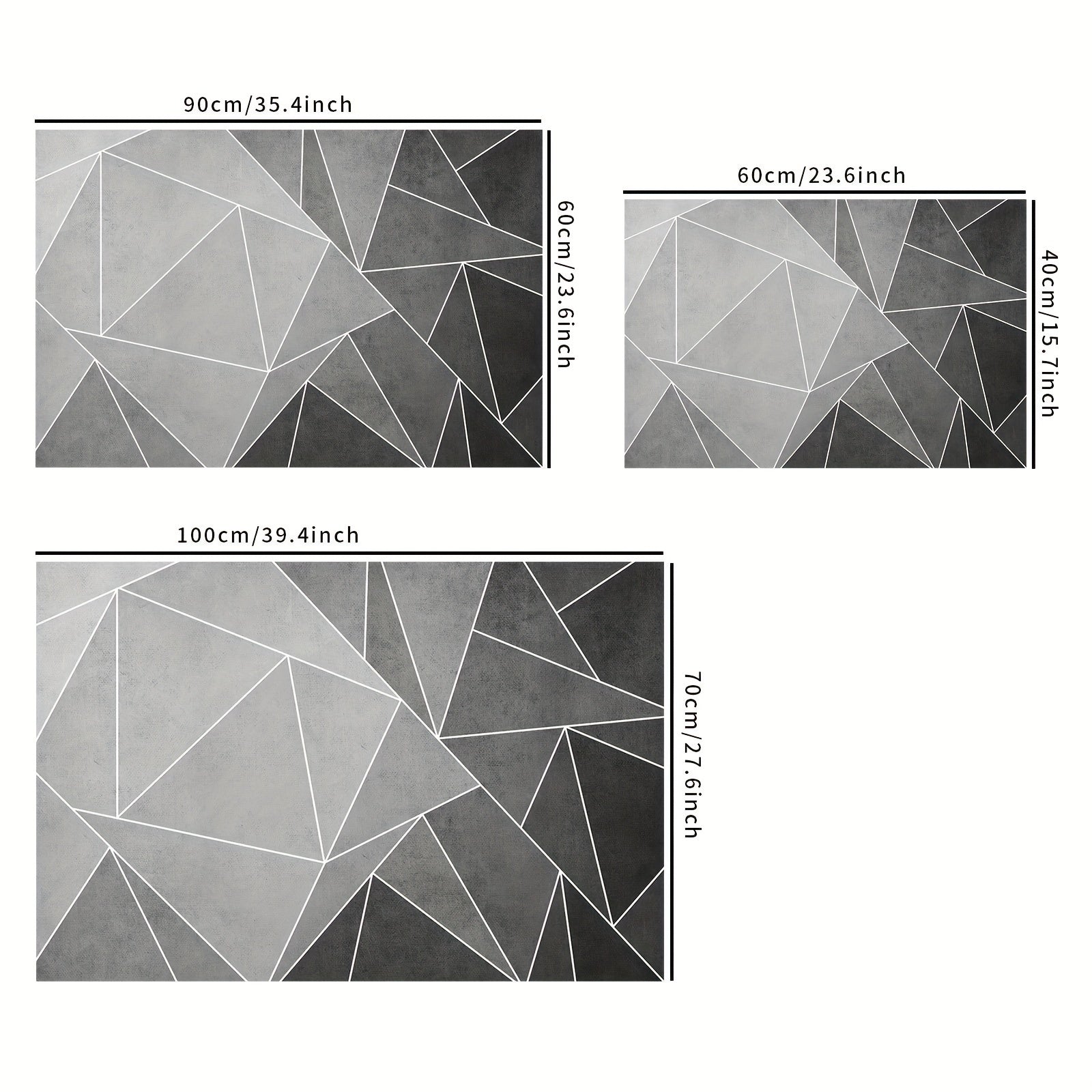 Modern Geometric Welcome Doormat Non slip Outdoor Indoor Door Mat
