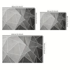 Modern Geometric Welcome Doormat Non slip Outdoor Indoor Door Mat