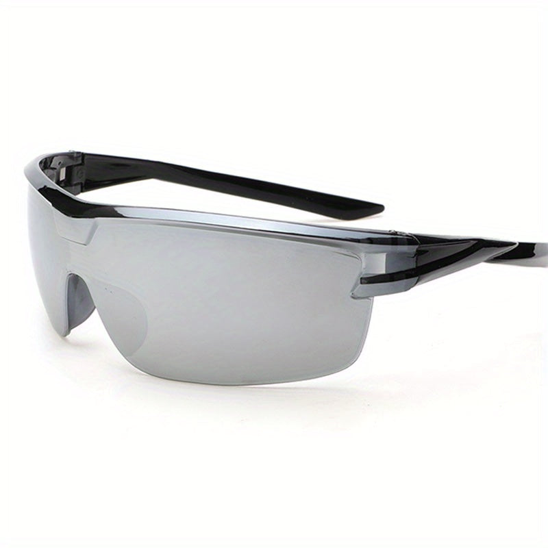 Men's Wrap Decorative Sunglasses Cycling Driving Sports Sunshade Glasses