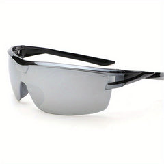Men's Wrap Decorative Sunglasses Cycling Driving Sports Sunshade Glasses