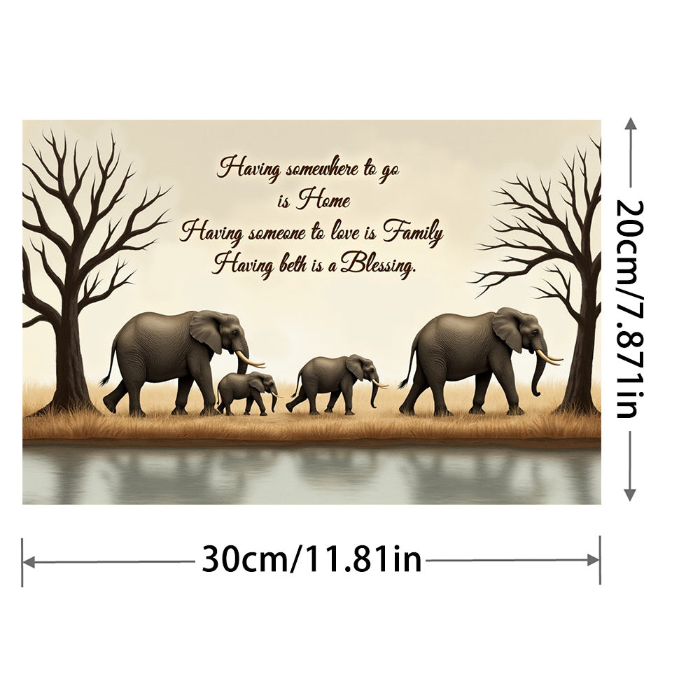 Elephant Themed Diamond Painting Art Kit for Adults