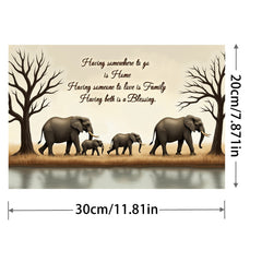 Elephant Themed Diamond Painting Art Kit for Adults