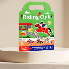 Reusable Sticker Books for Kids with Body Animals & Vehicles