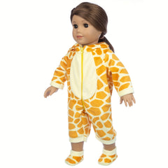 Giraffe Onesie and Shoe Set for 16 Inch Dolls