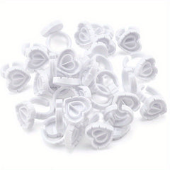 Heart Shape Glue Rings for Eyelash Extensions Cups