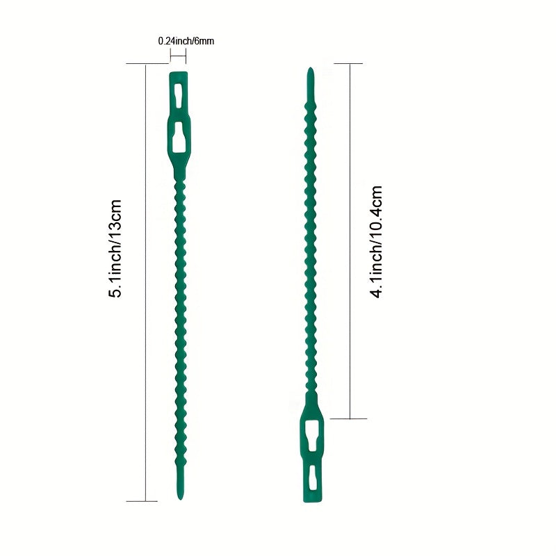 100pcs Adjustable Plant Ties - Planting Supplies Essential