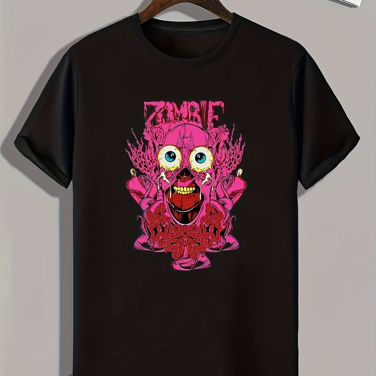 Monster Print Men's Graphic T shirt Casual Comfy Tees For Summer