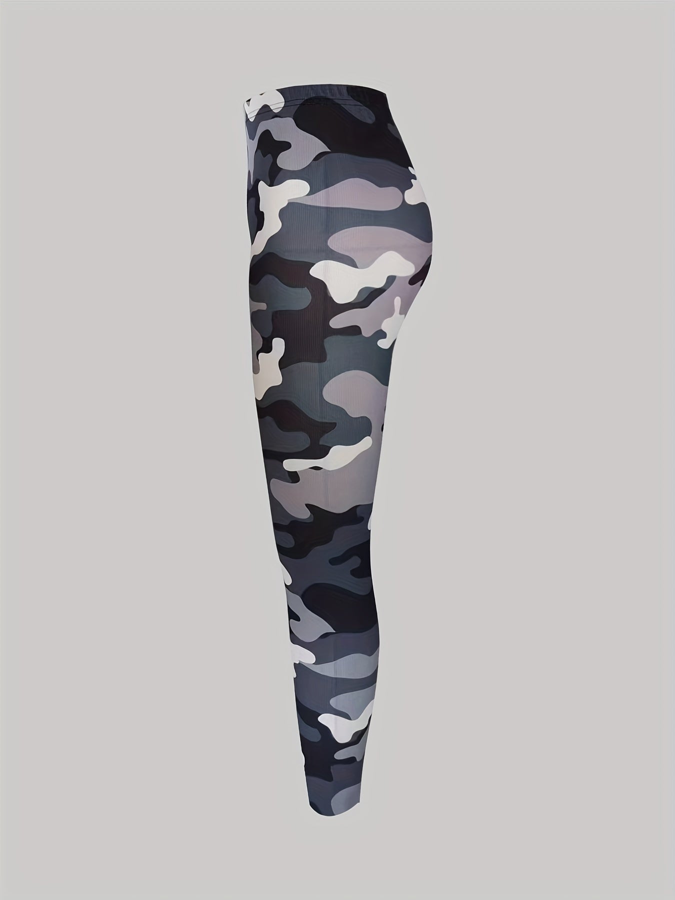 Camo Print Skinny Leggings Long Length Pants