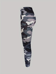 Camo Print Skinny Leggings Long Length Pants