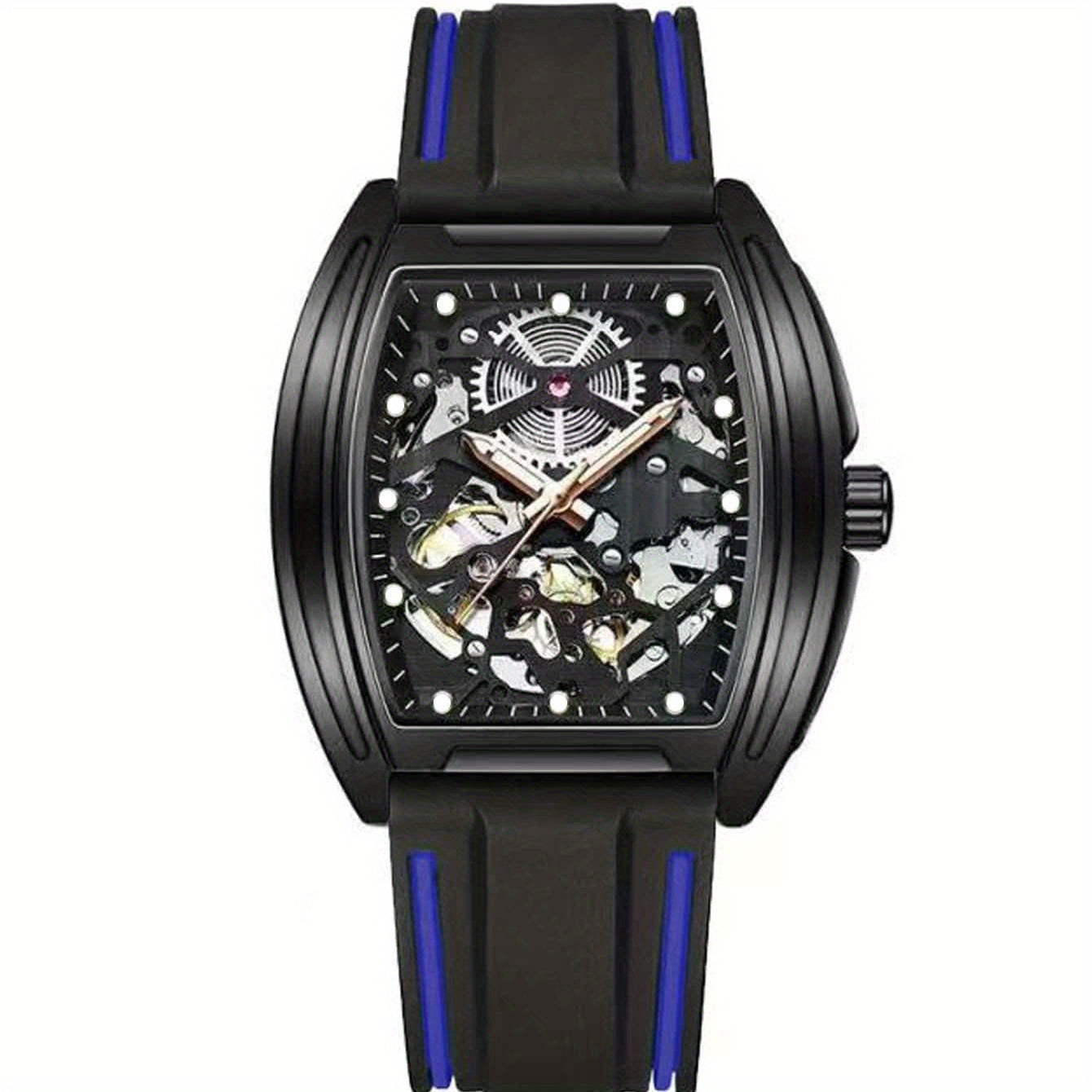 Men's Multicolor Alloy Luminous Mechanical Watch