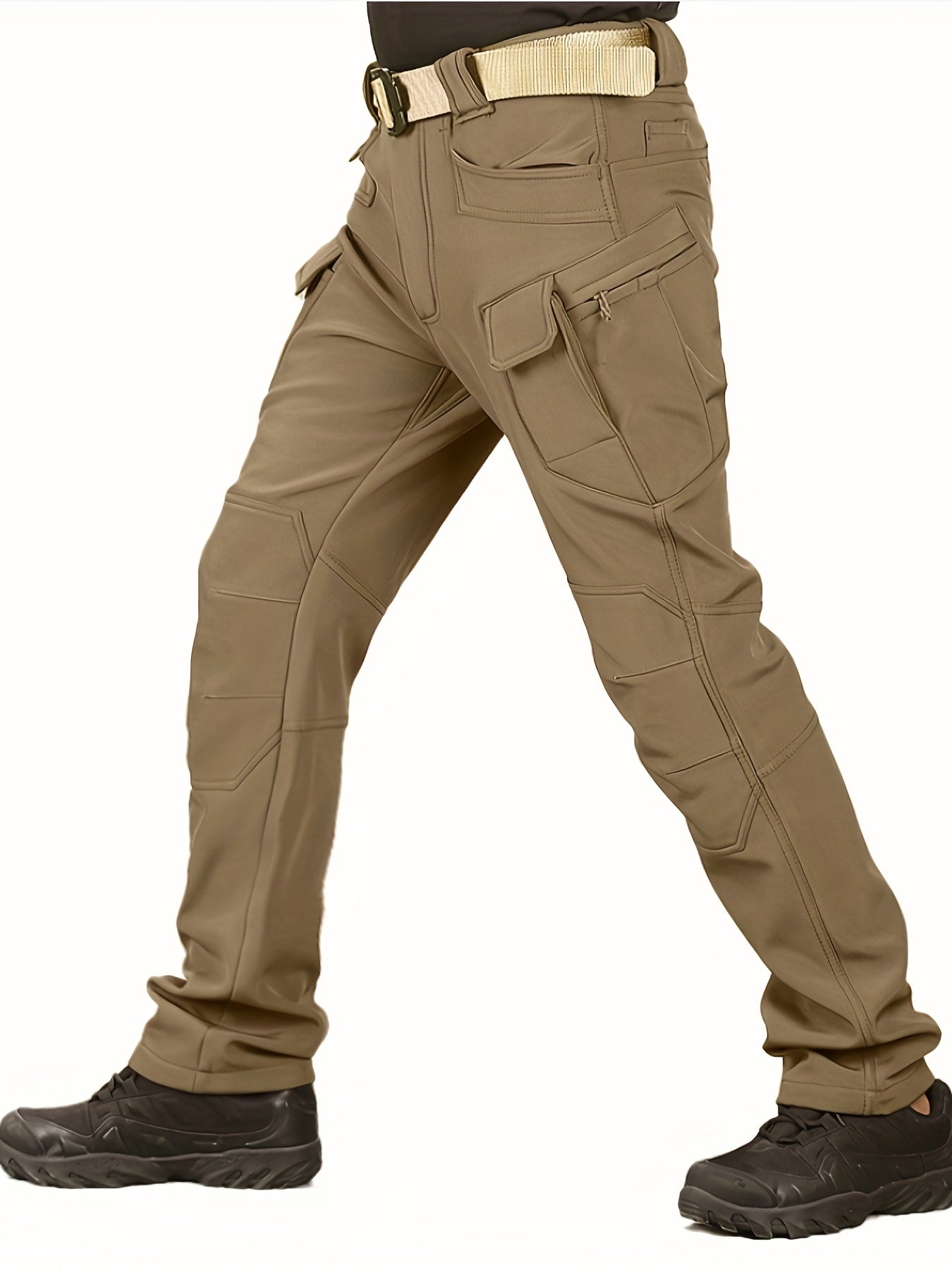 Men's Fleece Thermal Tactical Pants Waterproof Military Outdoor Pants