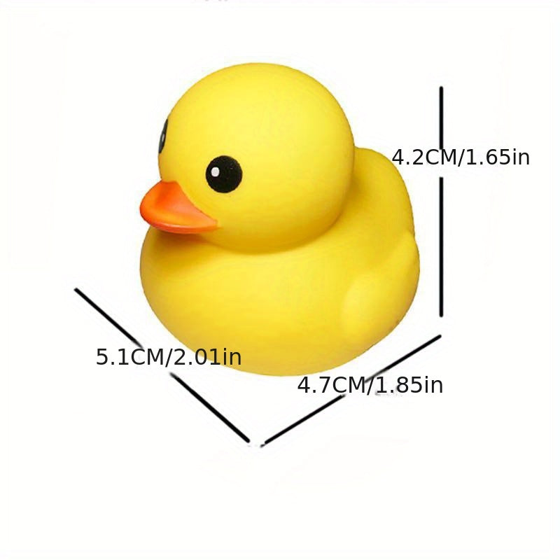 25pcs Little Yellow Duck Enamel Pinch Call Sound Duck