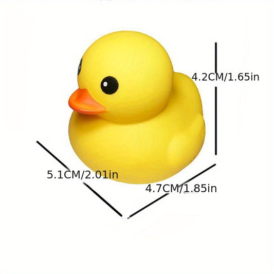 25pcs Little Yellow Duck Enamel Pinch Call Sound Duck