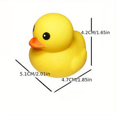25pcs Little Yellow Duck Enamel Pinch Call Sound Duck