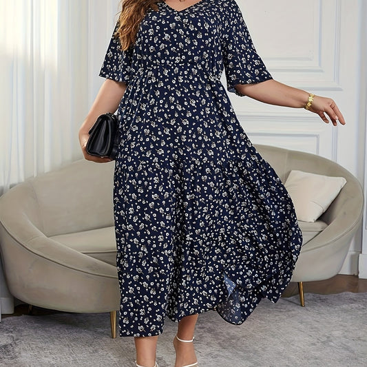 Floral Print Maxi Dress