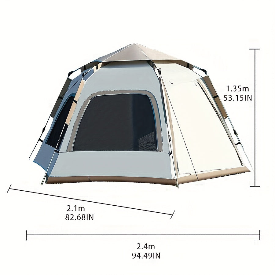 Portable Hexagonal Automatic Tent Waterproof for Camping