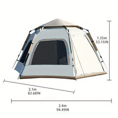 Portable Hexagonal Automatic Tent Waterproof for Camping