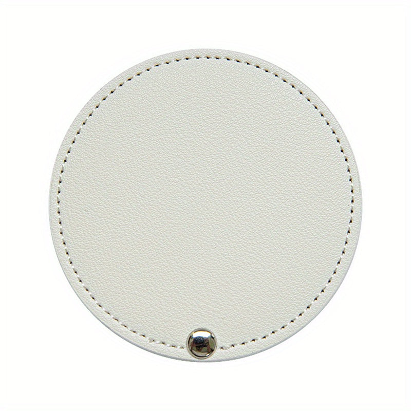 Compact Round Makeup Mirror with Cover Single Sided