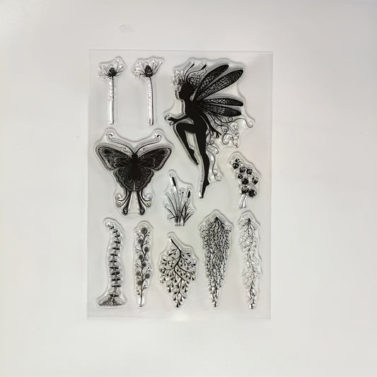 Flower Fairy Butterfly Stamp For Craft