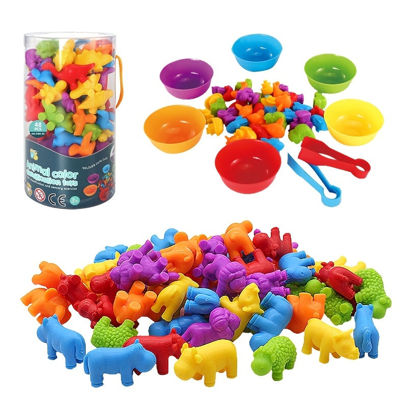 Rainbow Matching Game Animal Cognition Montessori Toy