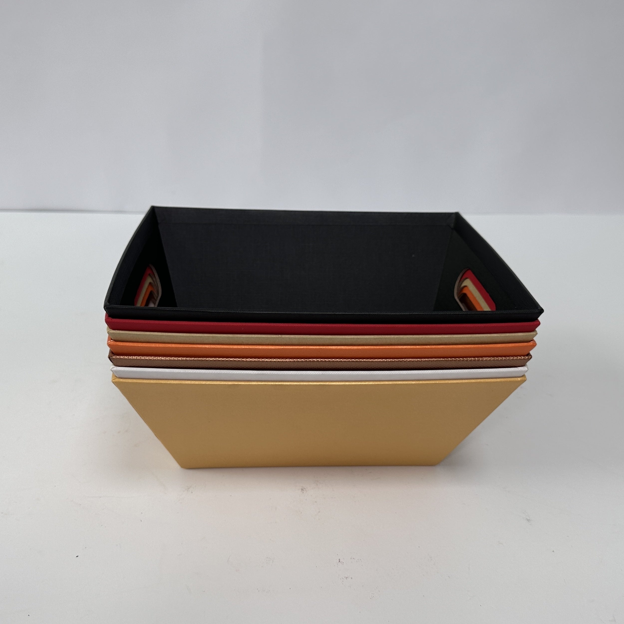 5pcs Trapezoidal Storage Box for Book Clothing Snacks