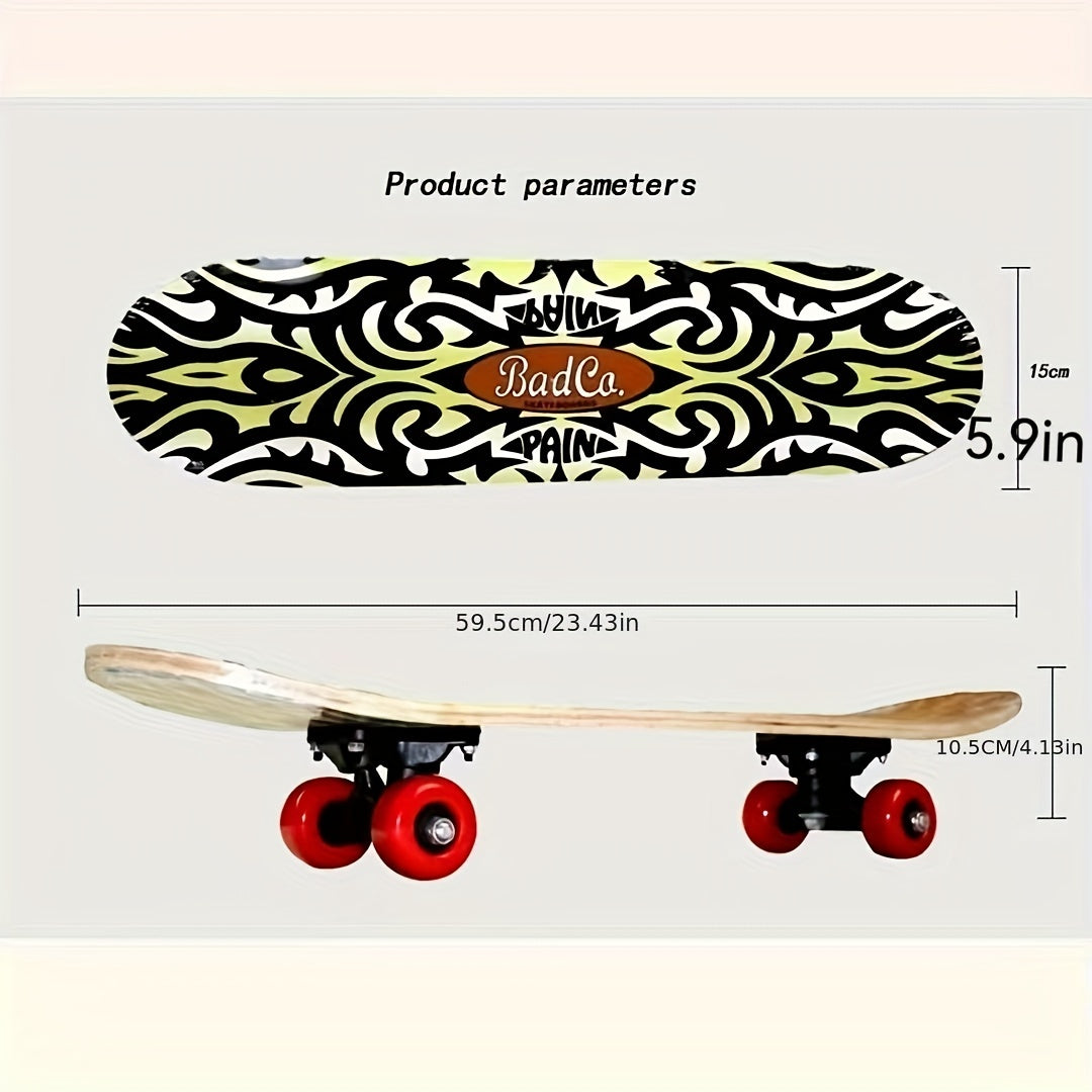 Cartoon Double Curved Maple Skateboard Stickers