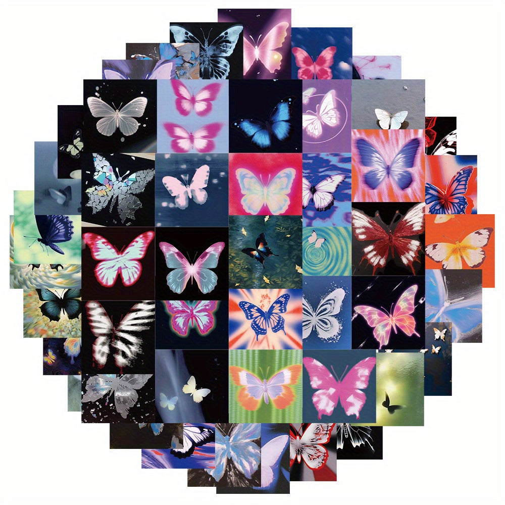 Psychedelic Butterfly Graffiti Stickers - Waterproof Sticker Set