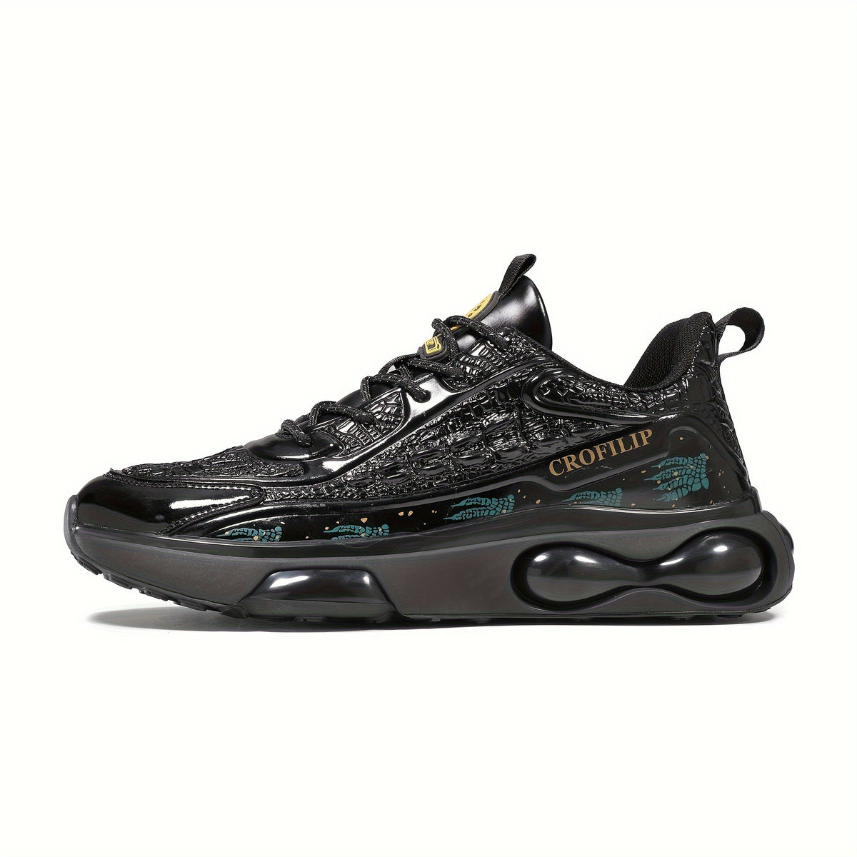 Men's Shock-Absorbing Running Shoes Non Slip Lace Up Sneakers