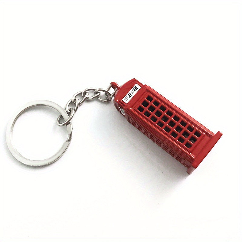 London Red Bus Phone Booth Off Road Vehicle Key Chain