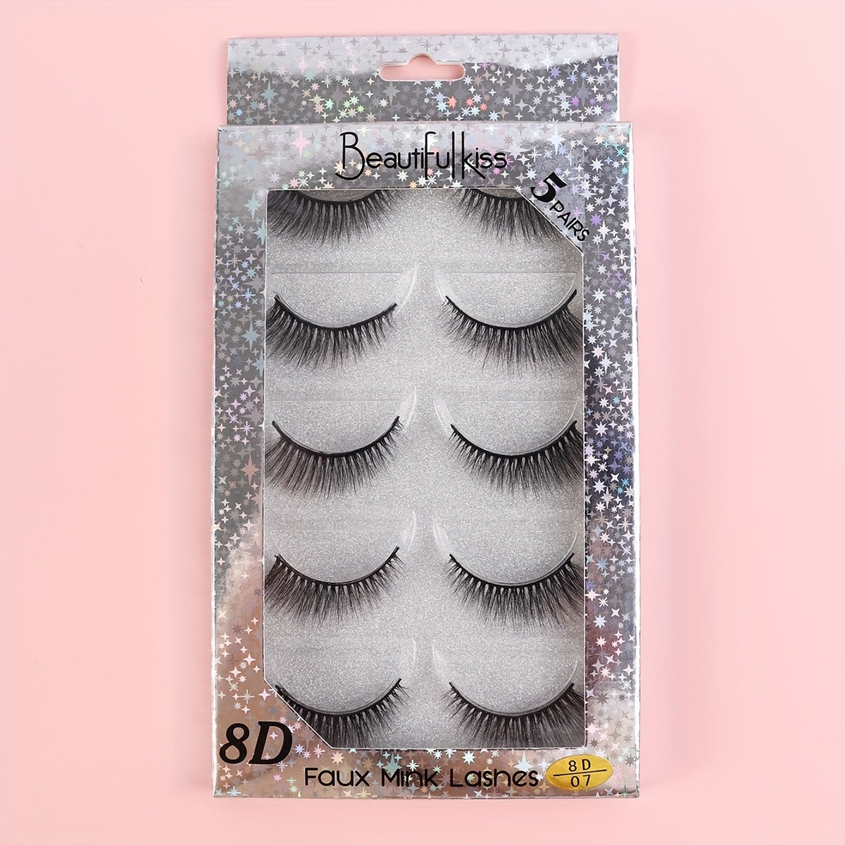 5 Pairs 8D Fluffy Wispy Eyelashes Natural Volume Crisscross Lashes Extension