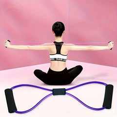 3 Pcs Resistance Bands 8 Figure Shaped Tension Rope for Yoga Fitness Home Gym