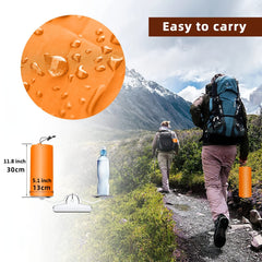 Ultralight Inflatable Camping Pad Mattress with Pillows & Inflator Pump