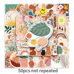 50Pcs Bohemian Style Stickers for Car Laptop Water Bottle