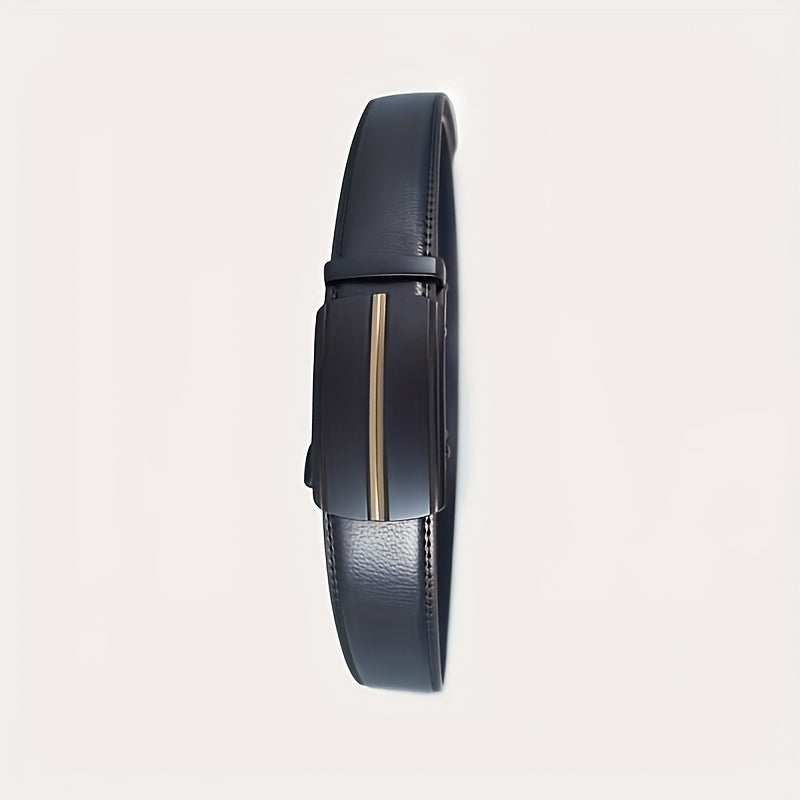 Men's Leather Business Belt Automatic Buckle Belts