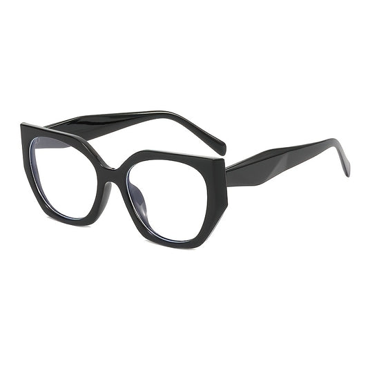 Multicolor Polygonal Light Blocking Glasses Frame
