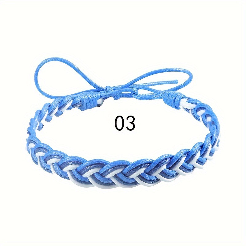 Handwoven Rope Sports Bracelet Bohemian Style Braided Wristband