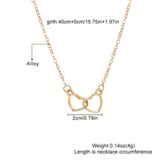 Double Heart Pendant Necklace - Elegant Jewelry for Women
