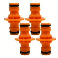 4pcs Double Male Hose Connectors for Garden Hose with Control Valve Switch