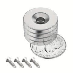 4pcs N35 NdFeB Magnets 20 X 3mm With 5mm Disc Hole Strong Rare Earth Magnets