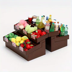 Mini Shelf for Simulated Bread and Play Desserts Storage