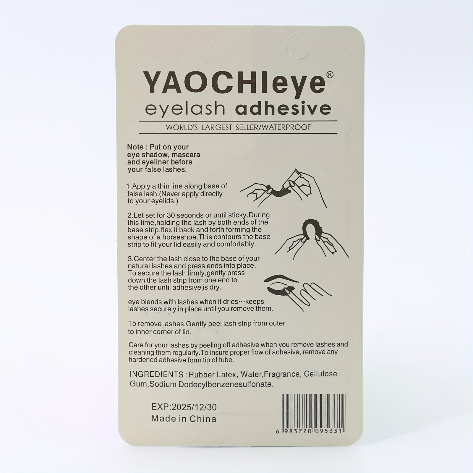 Sensitive Cluster Lash Glue Mild Fast Dry Waterproof Clear