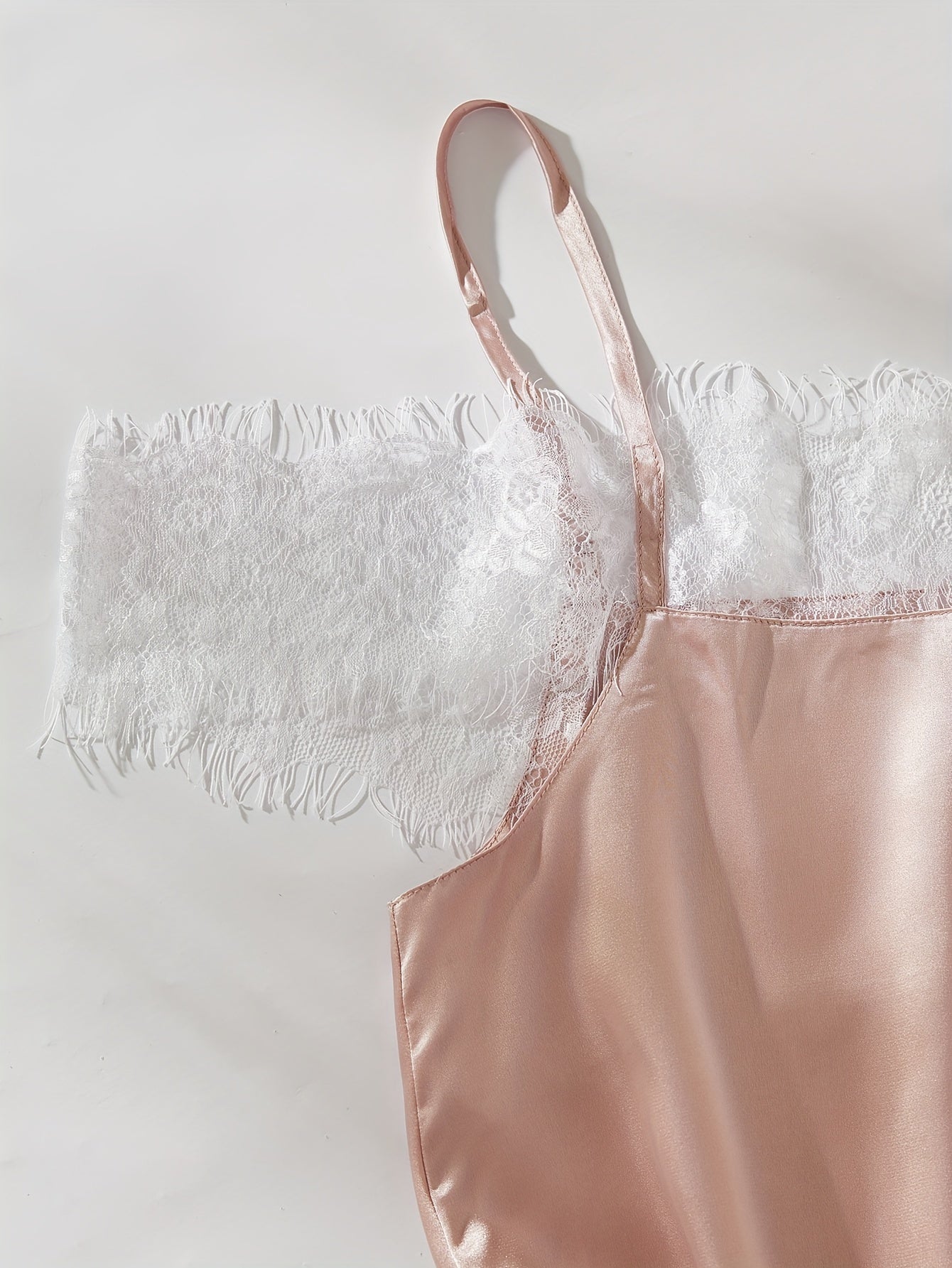 Lace Stitching Split Nightdress Women's Sleepwear