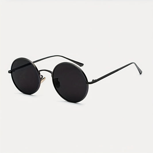 Men's Round Frame Sunglasses UV400 Hip Hop Sunglasses