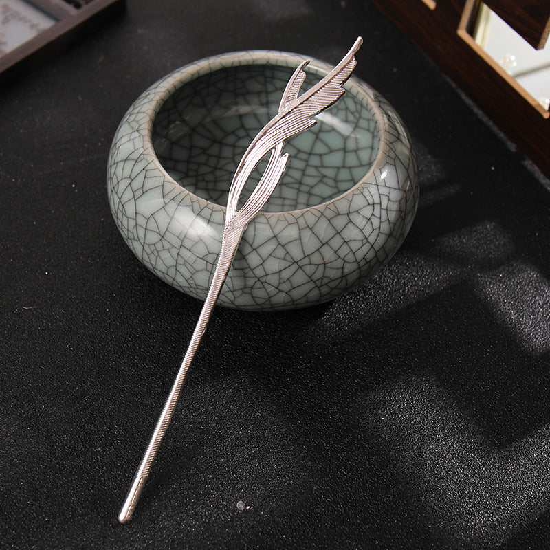 Chinese Lotus Hairpin Headdress Antique Hair Accessories Tassel Girl Hairpins