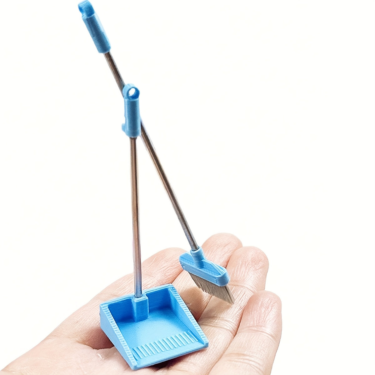 1:12 Scale Broom and Dustpan Set for Dollhouse Cleaning