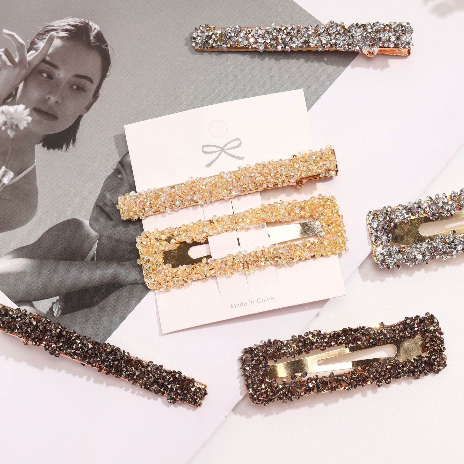Crystal Hairpin Women's Hairpin Bangs Clip Hair Accessories